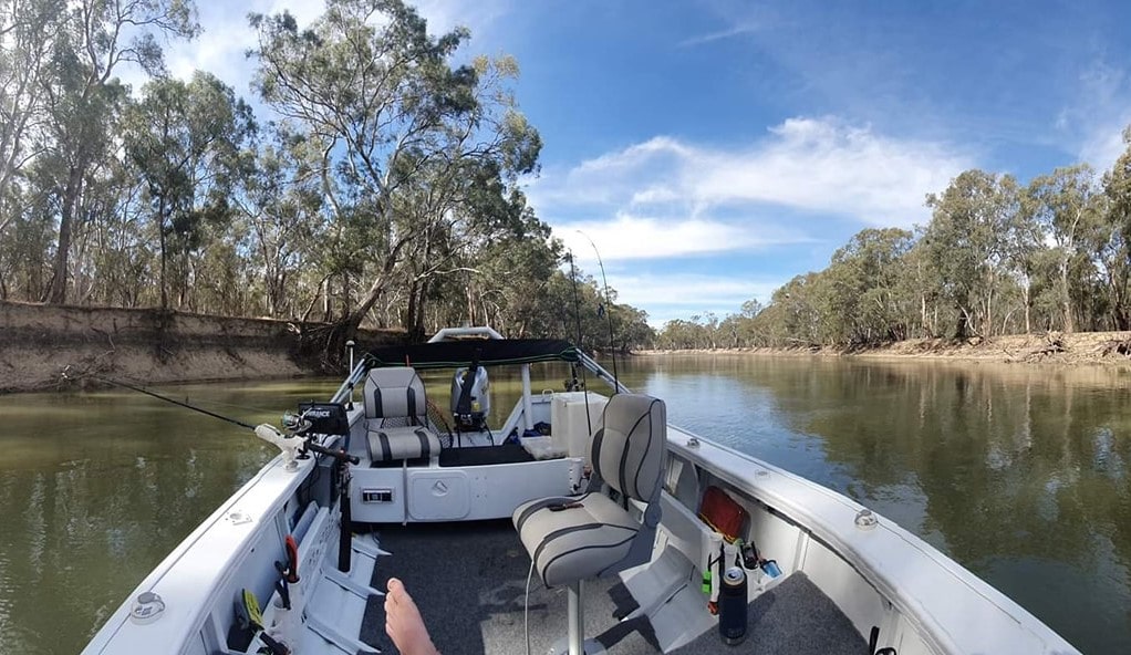 Victorians can now fish from a boat on the Murray River